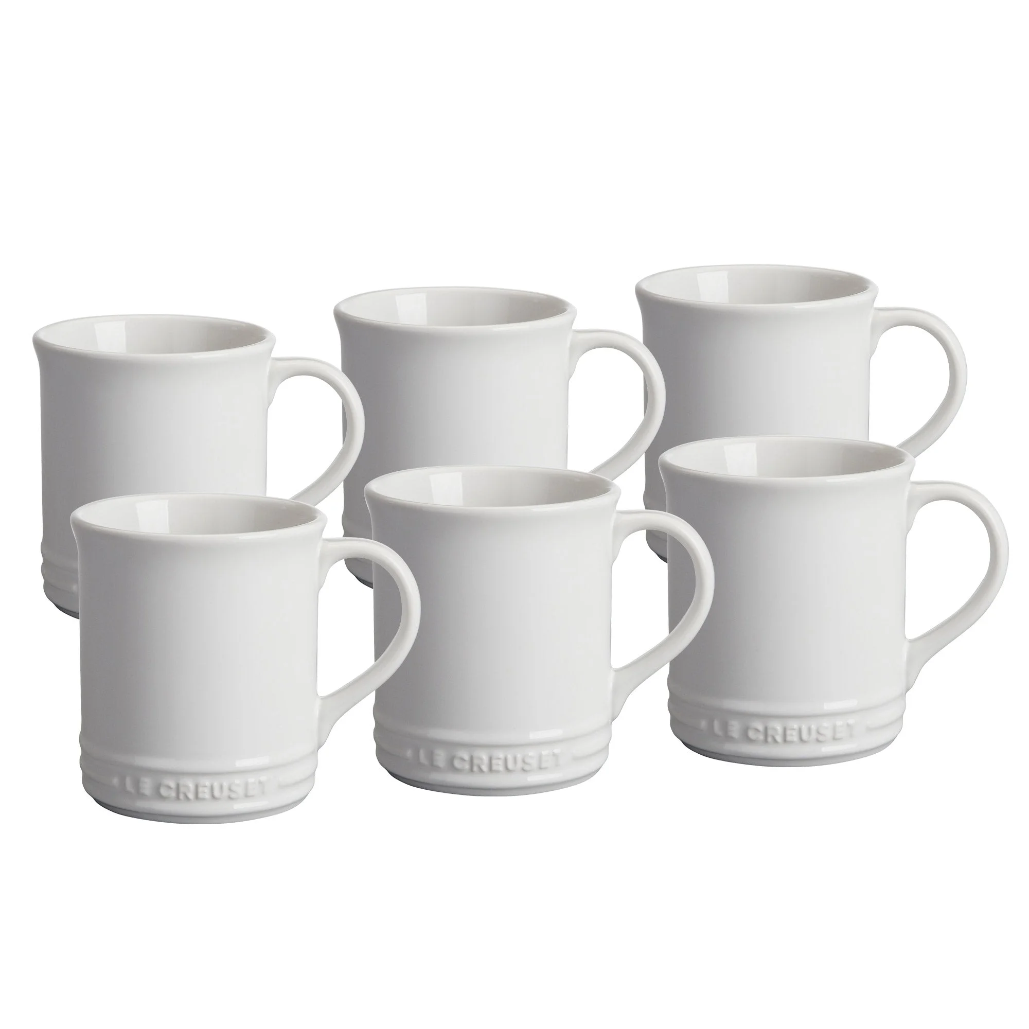 Set of 6 Le Creuset Stoneware 14oz Mugs