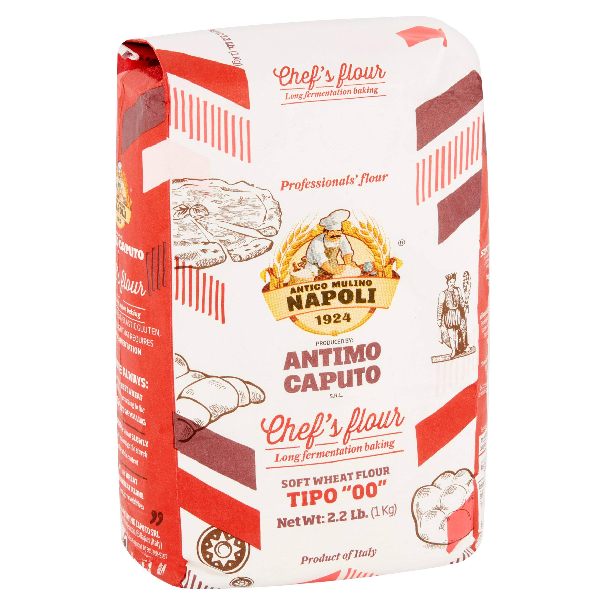 Antico Molino Napoli Antimo Caputo 00 Flour 2.2 lb Pack of 10