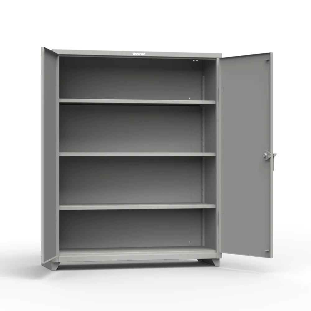 Strong Hold Garage Storage Cabinet with Locking Doors | Delivered Fully Assembled | Industrial Strength 14 Gauge Extra Heavy Duty Steel | 60 Inches