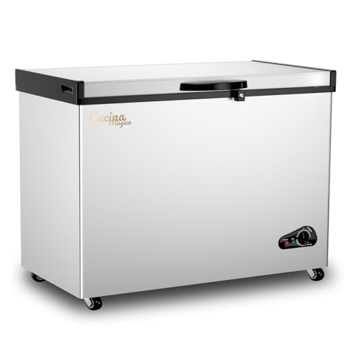 Bodacious 10 Cu Ft Deep Freezer - Chest Freezer with Removable Basket and Adjustable Thermostat