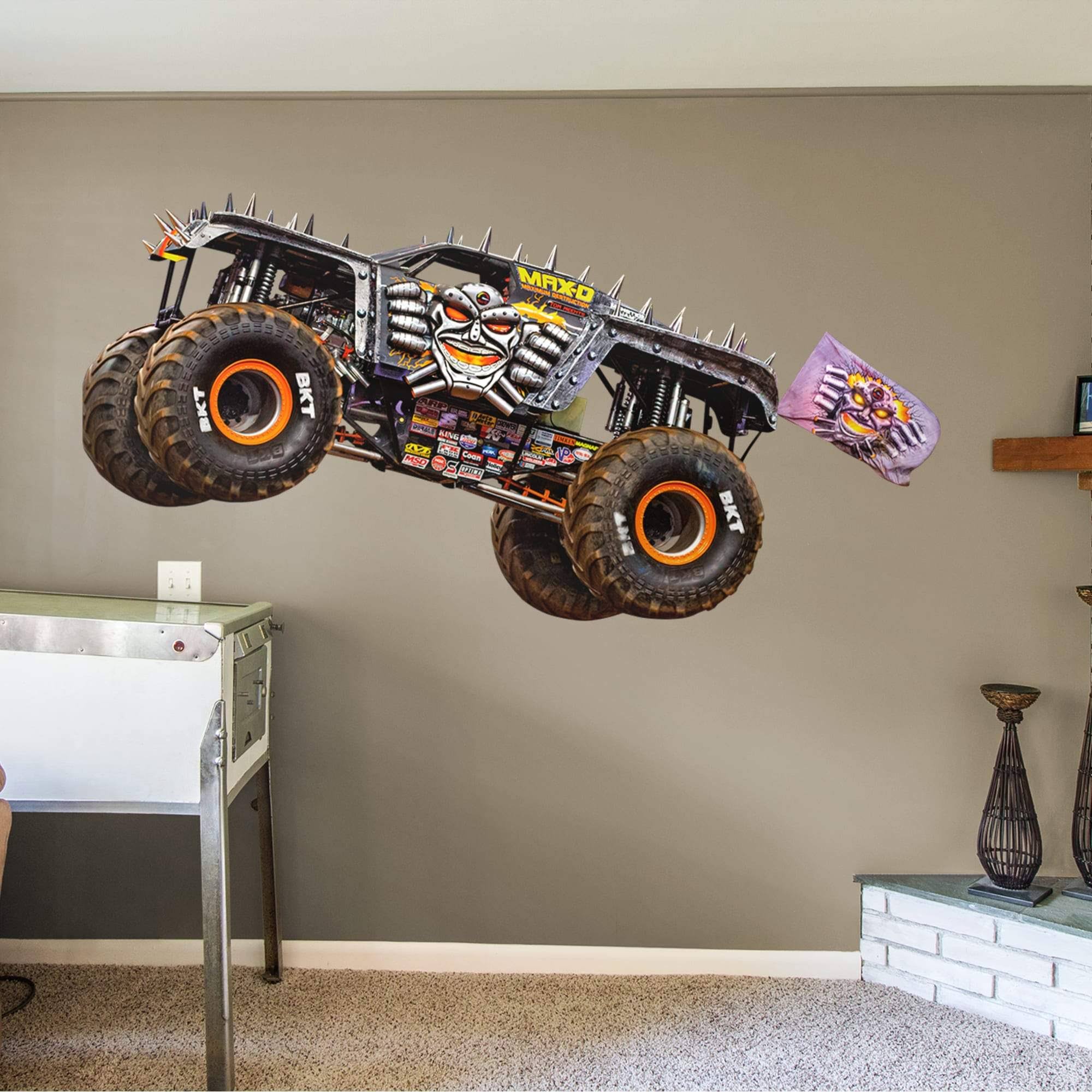 Fathead Max-D - Huge OfficiallyLicensed Monster Jam Removable Wall Decal