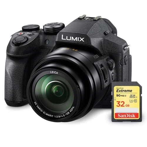 Panasonic Lumix DMC-FZ300 Digital Camera + Sandisk Extreme 32GB SD - Curated Treasures Market