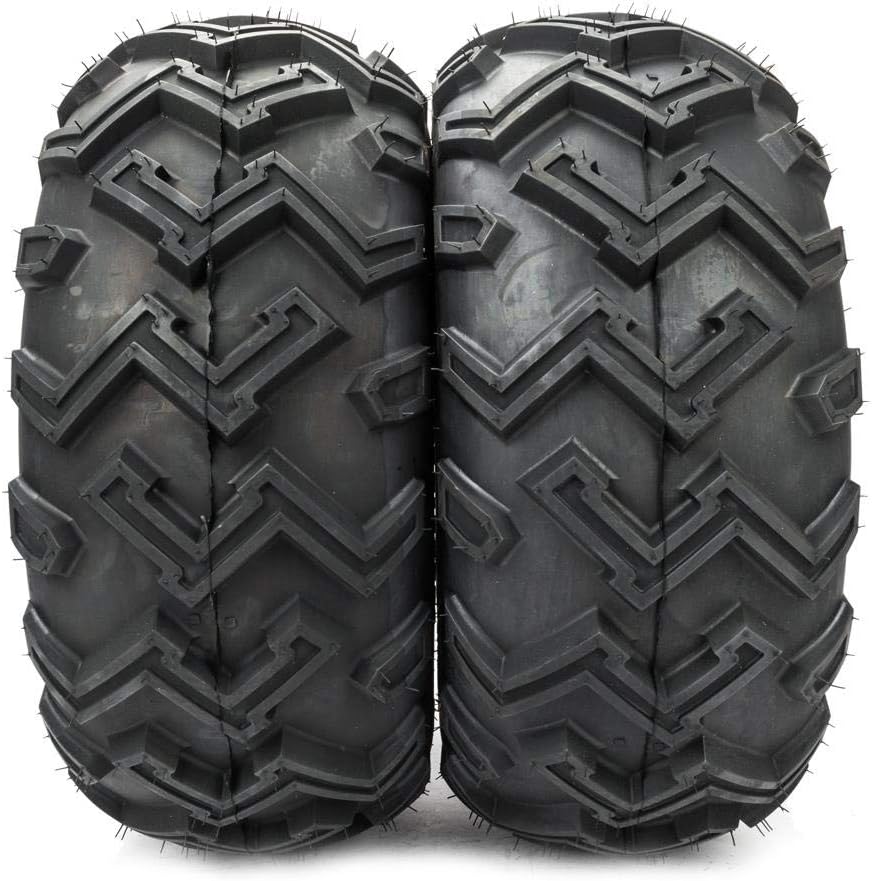 Parts-Diyer 25x10x12 ATV Tire Tubeless 12'' ATV UTV Tires 25x10-12 Rear 6ly, Set of 2