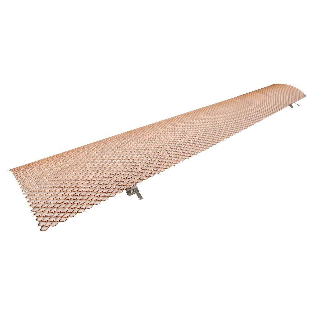 Amerimax Home Products GG6KCDI 6 in. K-Style Copper 3 ft. Drop-In Gutter Guard (25-Piece per Carton)