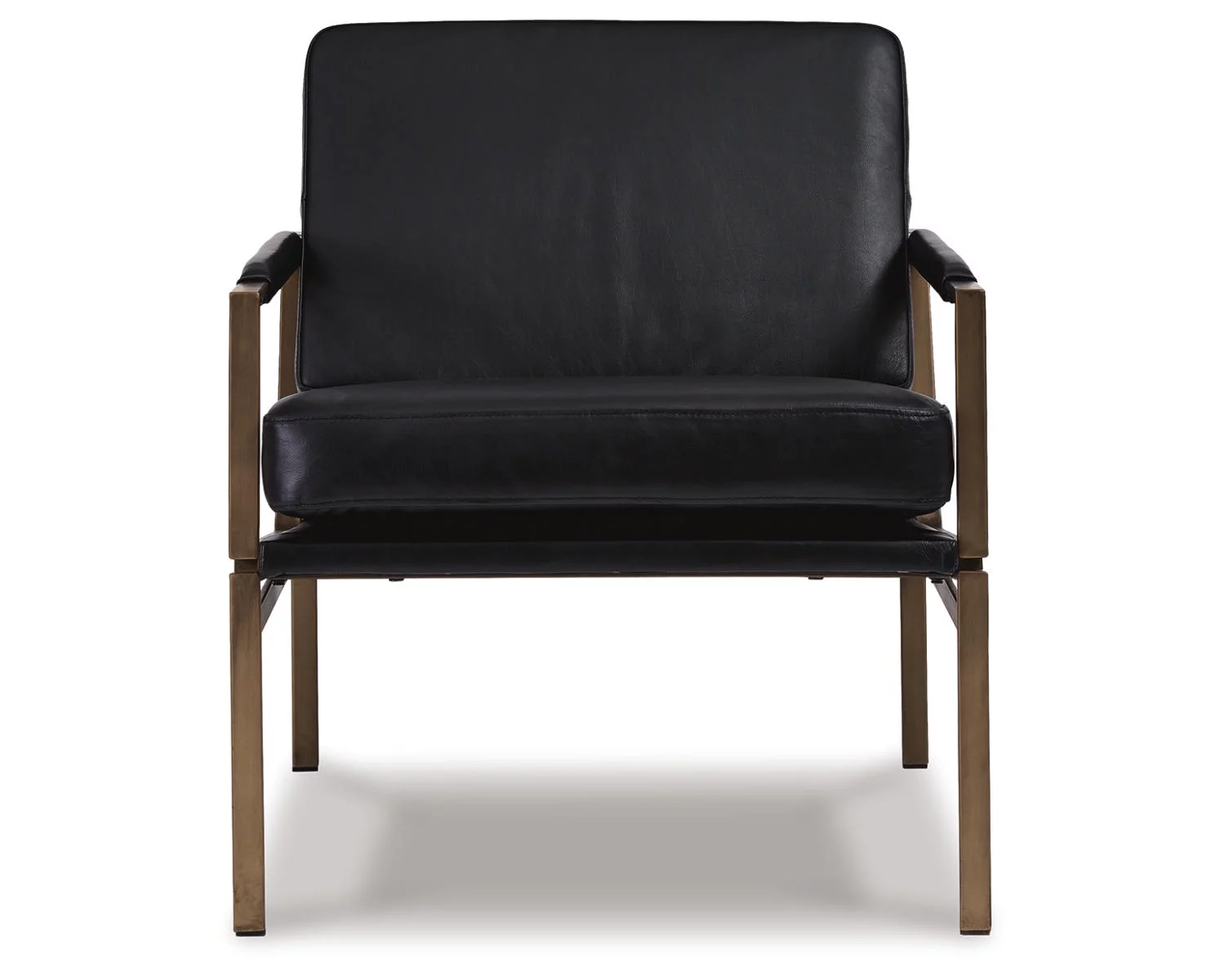 Signature Design by Ashley Contemporary Puckman Accent Chair  Black