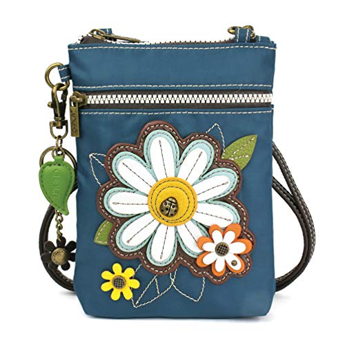 CHALA Crossbody RFID Cell Phone Purse - Women Nylon/Faux Leather Multicolor Handbag with Adjustable Strap Venture