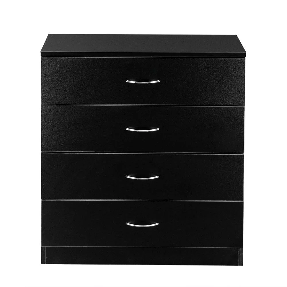 UBesGoo Modern Dresser Storage Chest Organizer Unit with 4 Drawers for Bedroom, Living Room,Black