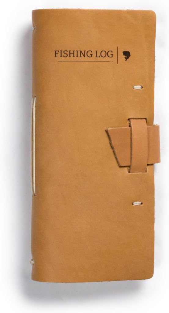 Rustico Leather Fishing Log Book Designed by and for Fishermen. with Template, Records Details of Fishing Trip, Including Date, Time, Location