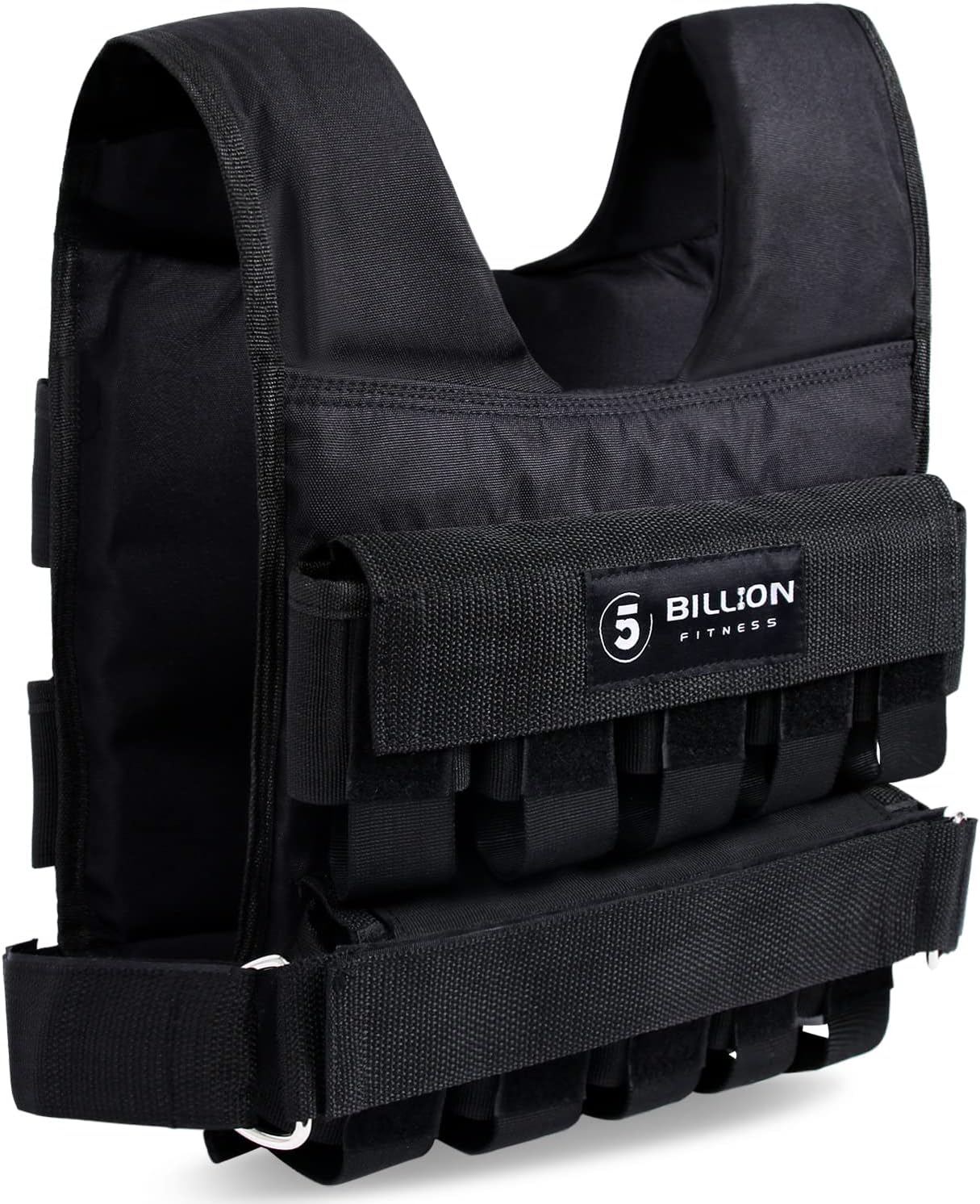 Adjustable Weighted Vest 0-44lbs,5BILLION Weight Vest with Solid Bar Weights,Body Weight Vest for Men Women