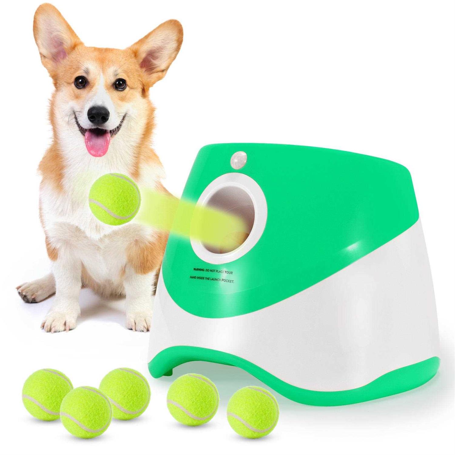 ENIGETA Rechargeable Tennis Ball Launcher for Dogs Elevating Playtime for You and Your Pup