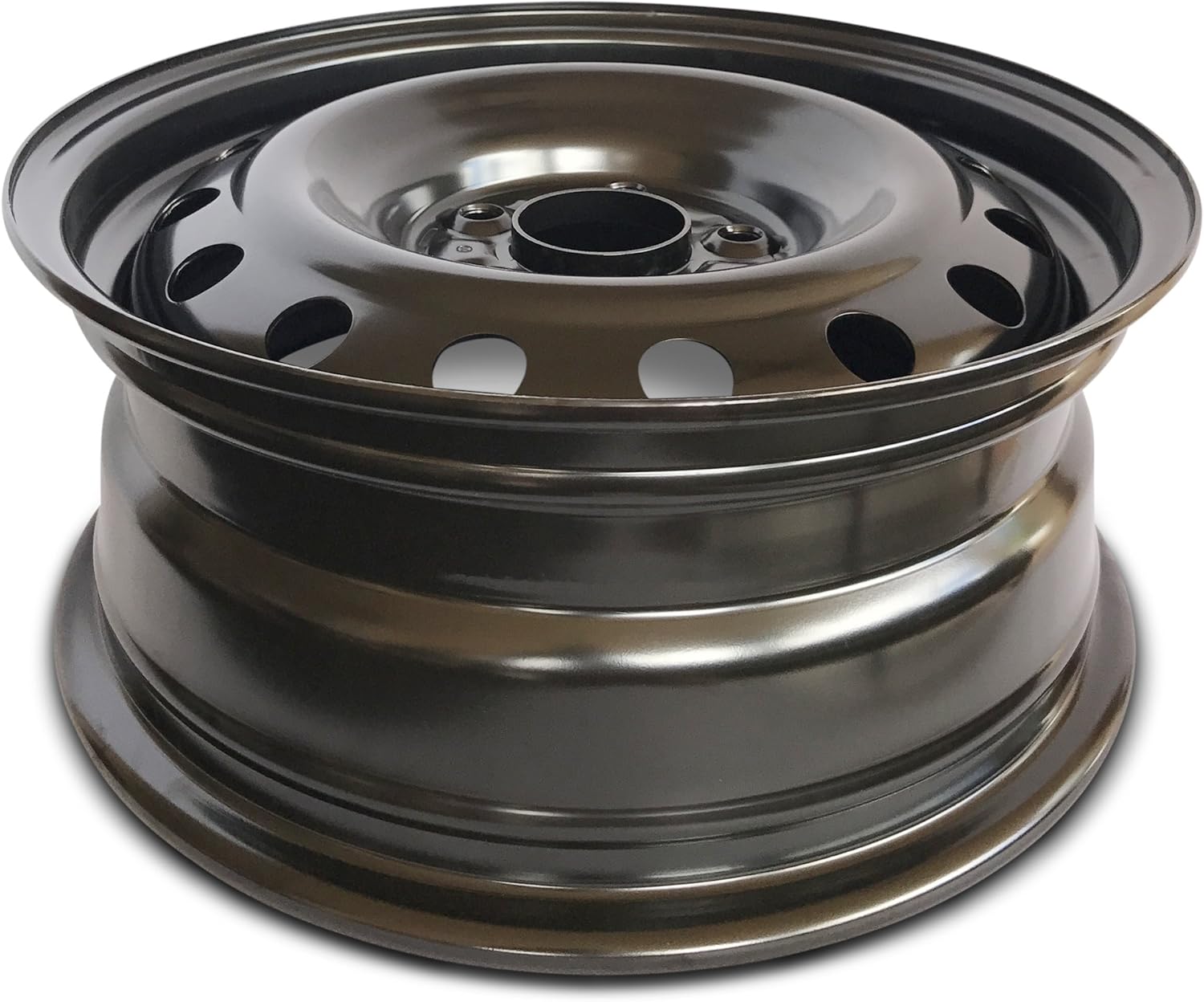 Road Ready Car Wheel For 2011-2013 Hyundai Sonata 16 Inch 5 Lug Black Steel Rim Fits R16 Tire