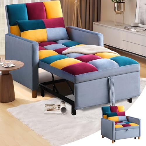 Sofa Chair Pull-Out Bed with Adjustable Backrest