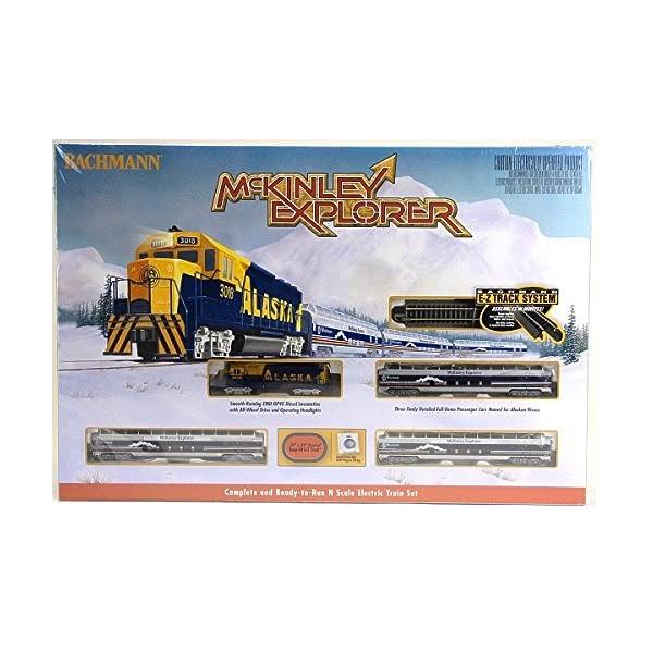 Bachmann Industries McKinley Explorer Ready to Run Electric Train Set Train Car N Scale