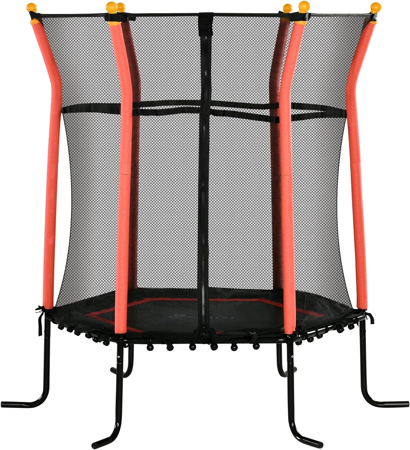 Trampoline For Kids With Net, Indoor/Outdoor Toddler Trampoline With Safety Enclosure, Birthday Gift For Boys And Girls 3-10 Years