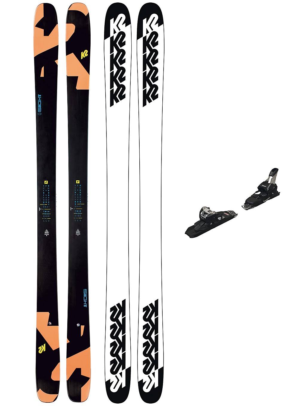 K2 Sight Squire 11 ID Set - Black - Skis 159