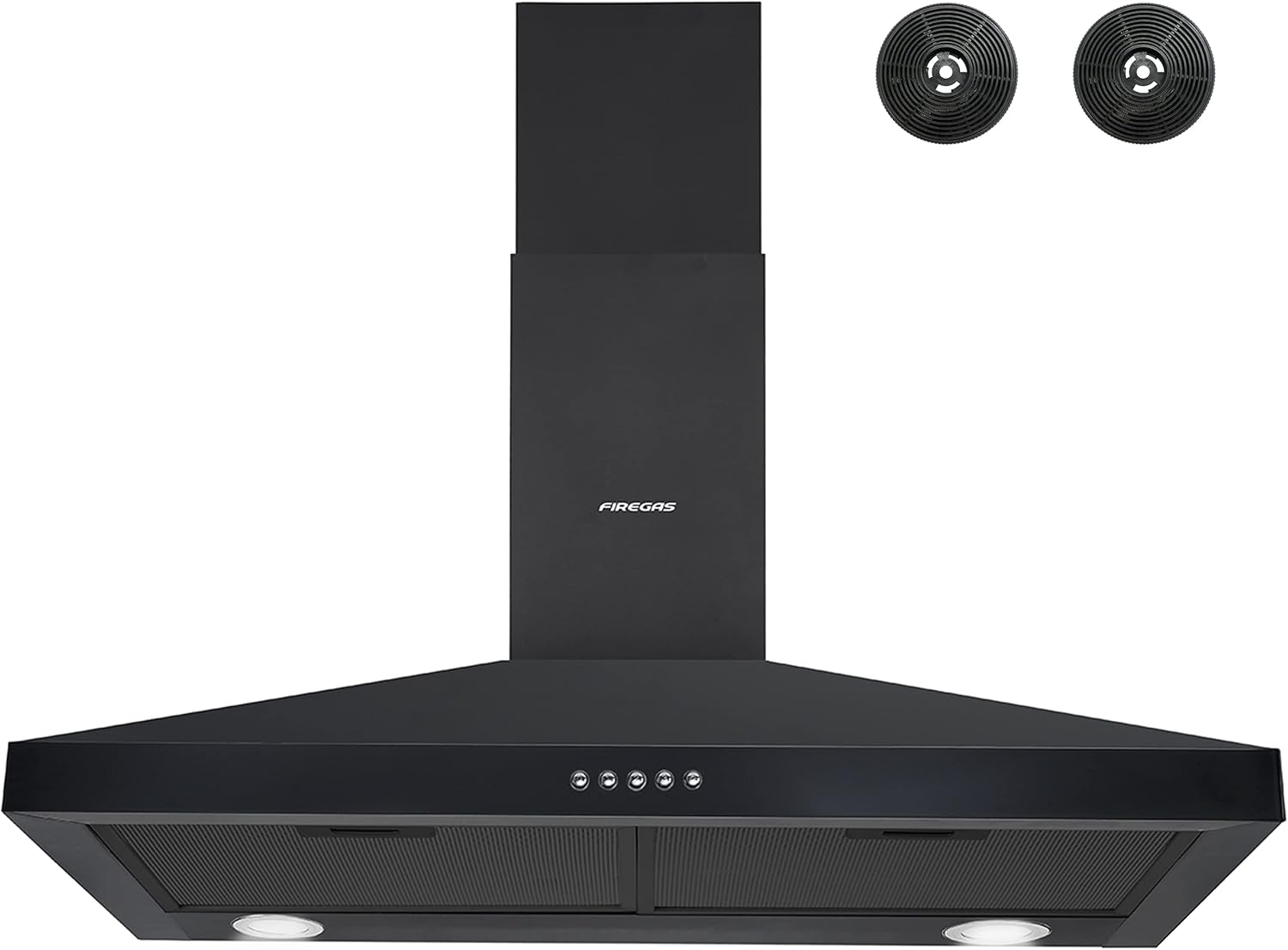 FIREGAS 30 inch Wall Mount Range Hood, Stainless Steel Stove Vent Hood with 3 Speed Exhaust Fan, Aluminum Mesh Filters