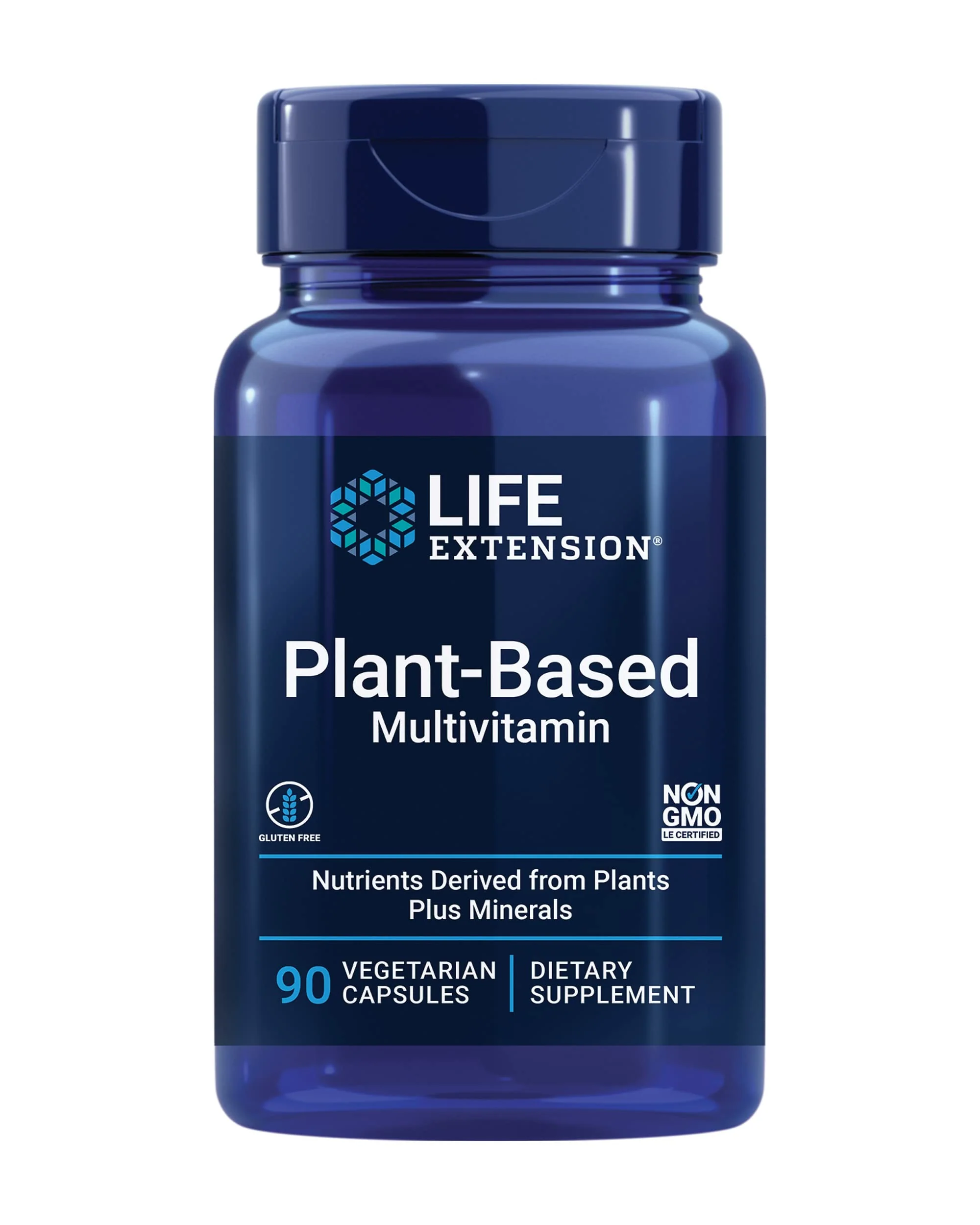 Life Extension Plant-Based Multivitamin C Plant Derived Vitamins and Minerals Supplement for General Health - Nutrients from Fruits & Veggies