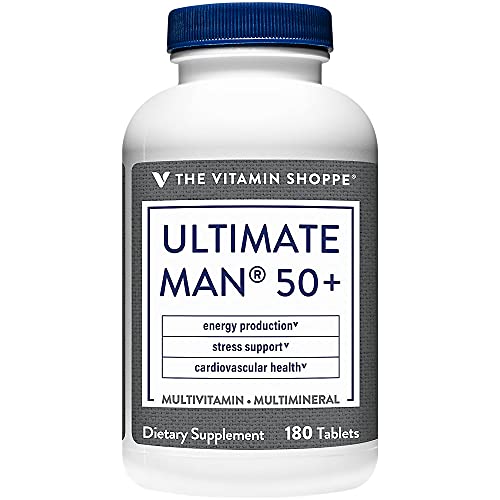 The Vitamin Shoppe Ultimate Man 50+ Multivitamin (180 Tablets) - Kansas Nuitrition - HNZSDS