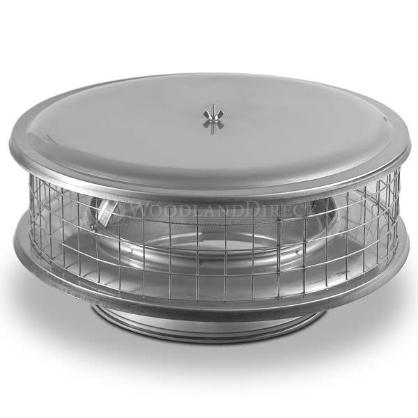 StormShield Solid Pack Stainless Steel Chimney Cap - 9 1/2x22