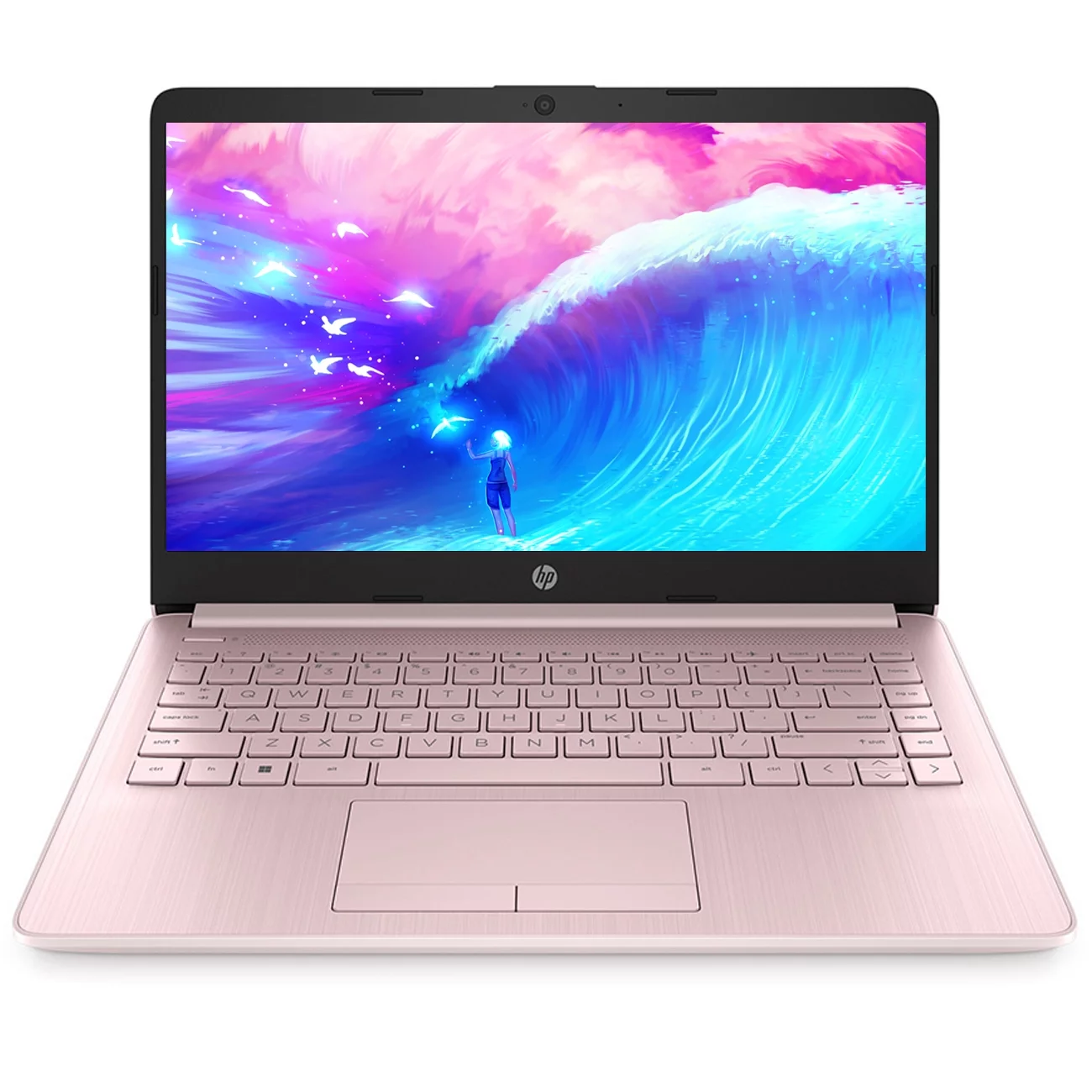 HP Laptop, 14" Ultral Light Laptop for Students and Business, Intel Celeron Quad-Core N4120, 16GB RAM, 64GB eMMC+256GB Micro SD, Wi-Fi, Bluetooth