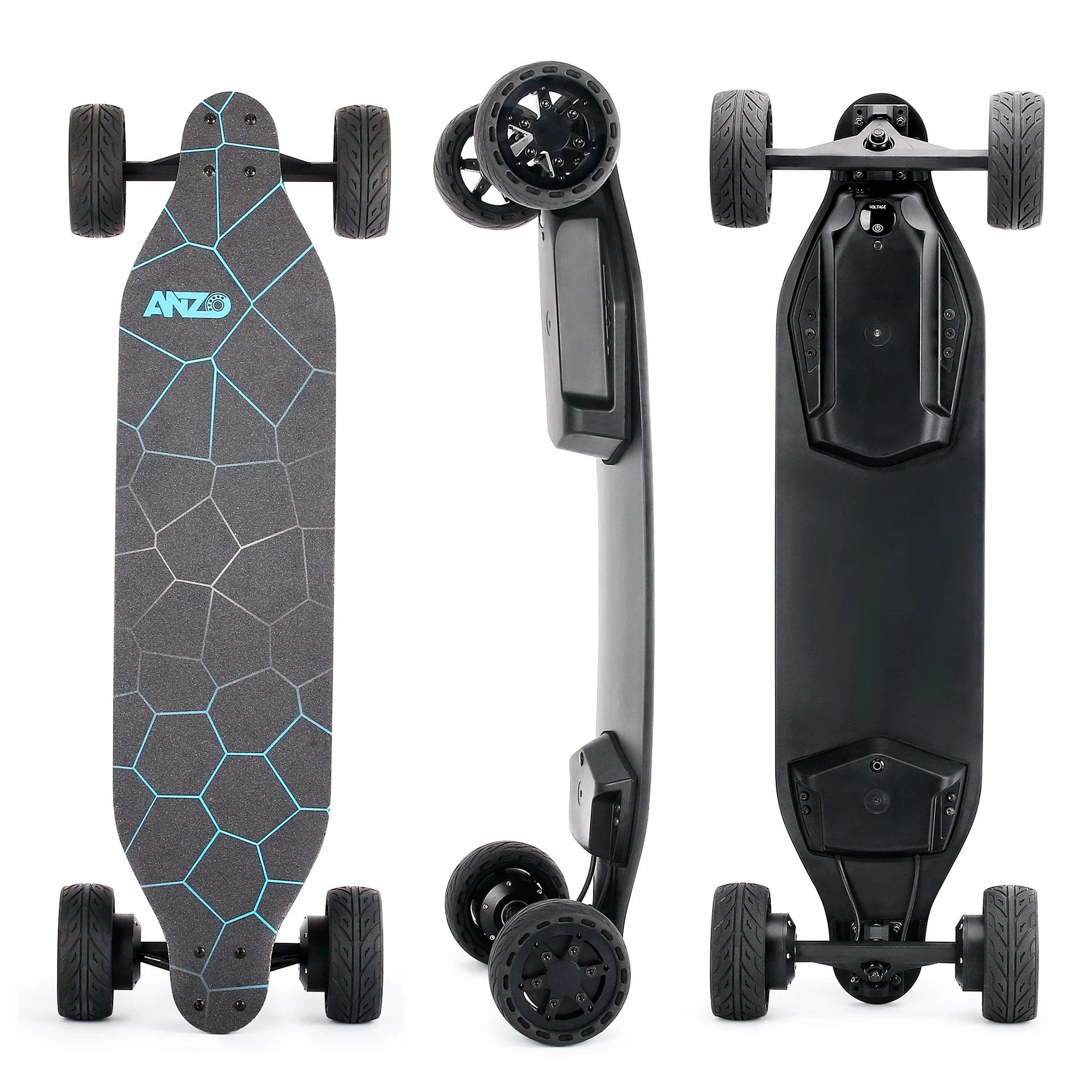 Cheelom All-Terrain Off Road Electric Skateboards Top Speed of 35 Mph 25 Miles Range 9600 Mah Battery 1000*2 Dual Motor IP55 Waterproof Carbon fiber