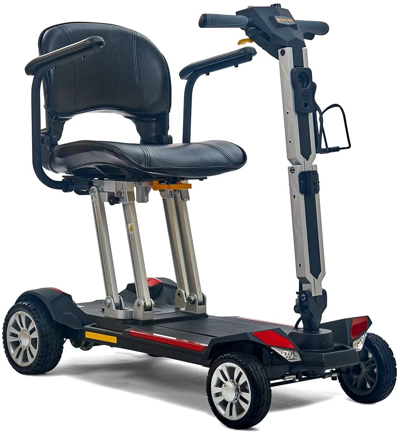 Golden Technologies Buzzaround Carry On FOLDING-FLAT Travel  Mobility Scooter Red