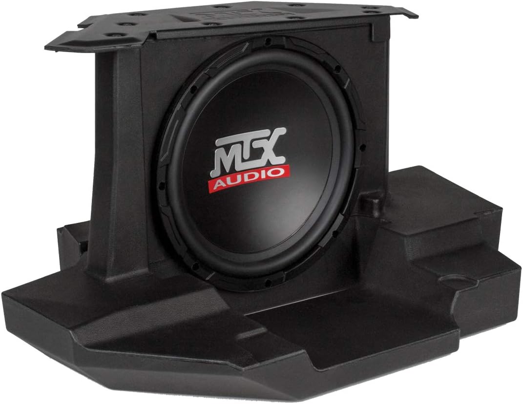 MTX GENERAL-10 Amplified 10 Inch Subwoofer Enclosure Sound System for UTV Polaris General 2016 to 2018 1000 EPS, 4 1000 EPS, 1000 EPS Hunter Edition