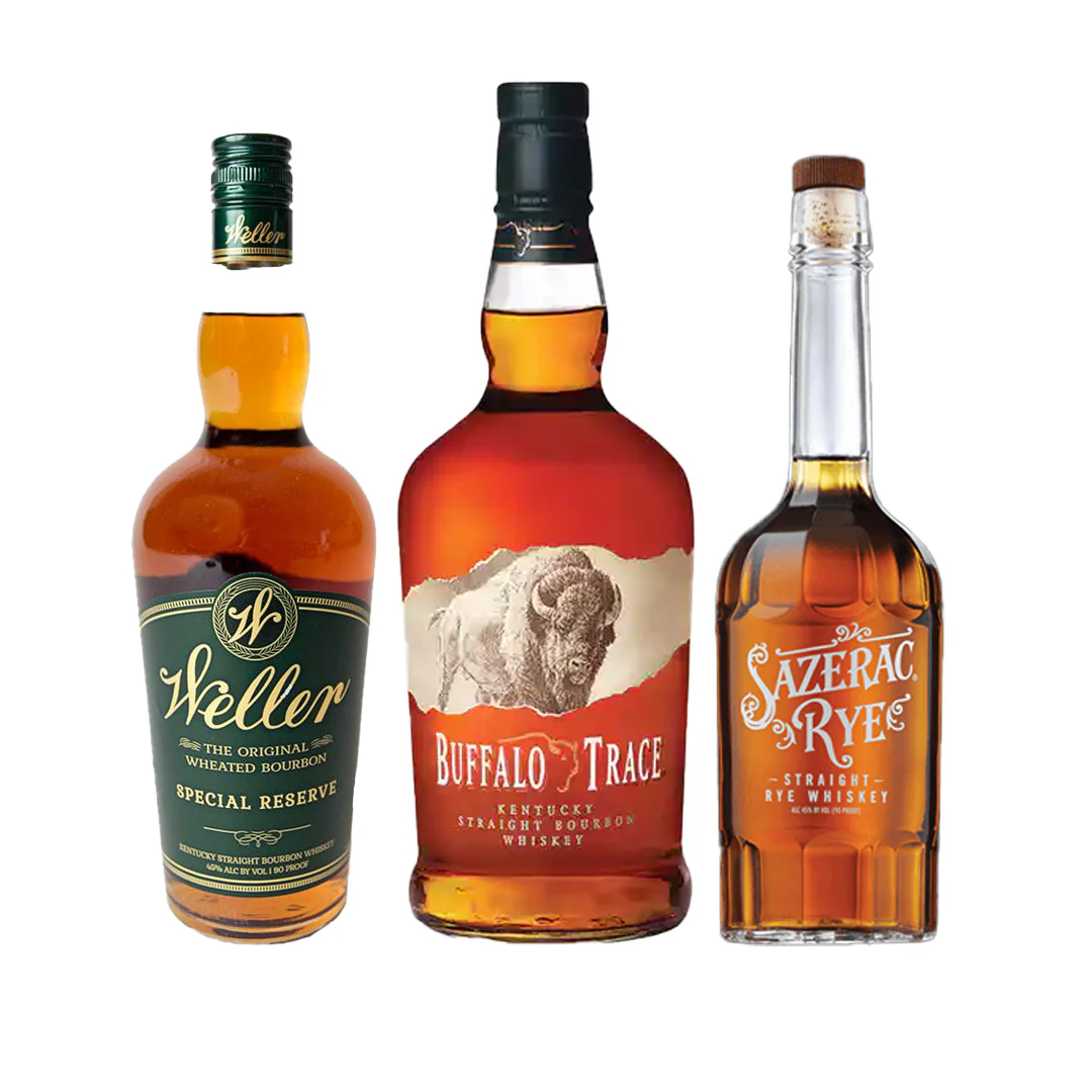 Weller Special Reserve, Sazerac Rye, Buffalo Trace Bourbon Special - Nestor Liquor