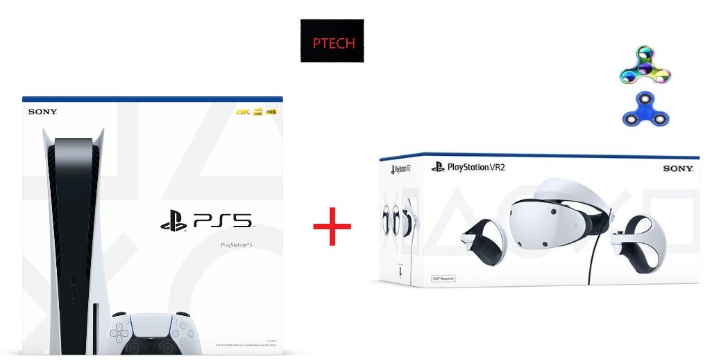 2023 Sony PlayStation Holiday Bundle: PlayStation_PS5 Gaming Console (Disc Version) + PlayStation_VR2 Bundle
