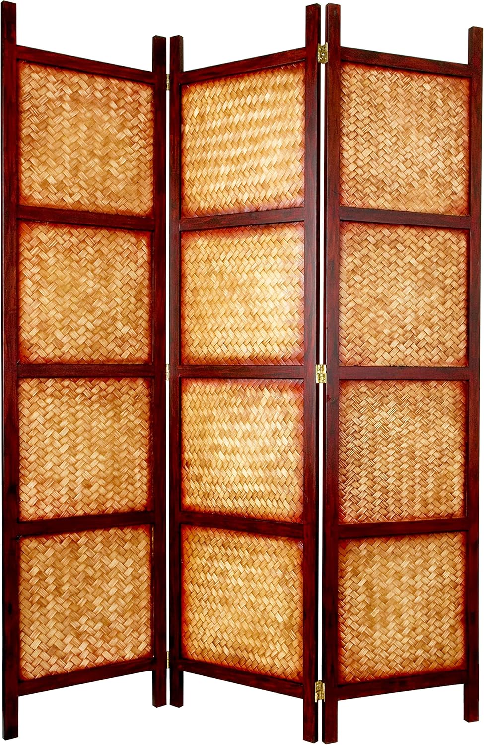 ORIENTAL Furniture Unique Special Room Divider, 6-Feet, 72-Inch Amakan Japanese Folding Privacy Floor Screen Partition
