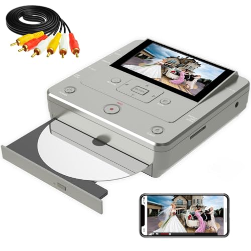 VHS to DVD Recorder - VCR/Camcorder/Tape/Player to USB Device/SD Card/HDD, Smart Phone WiFi to DVD/USB/SD/HDD Copy