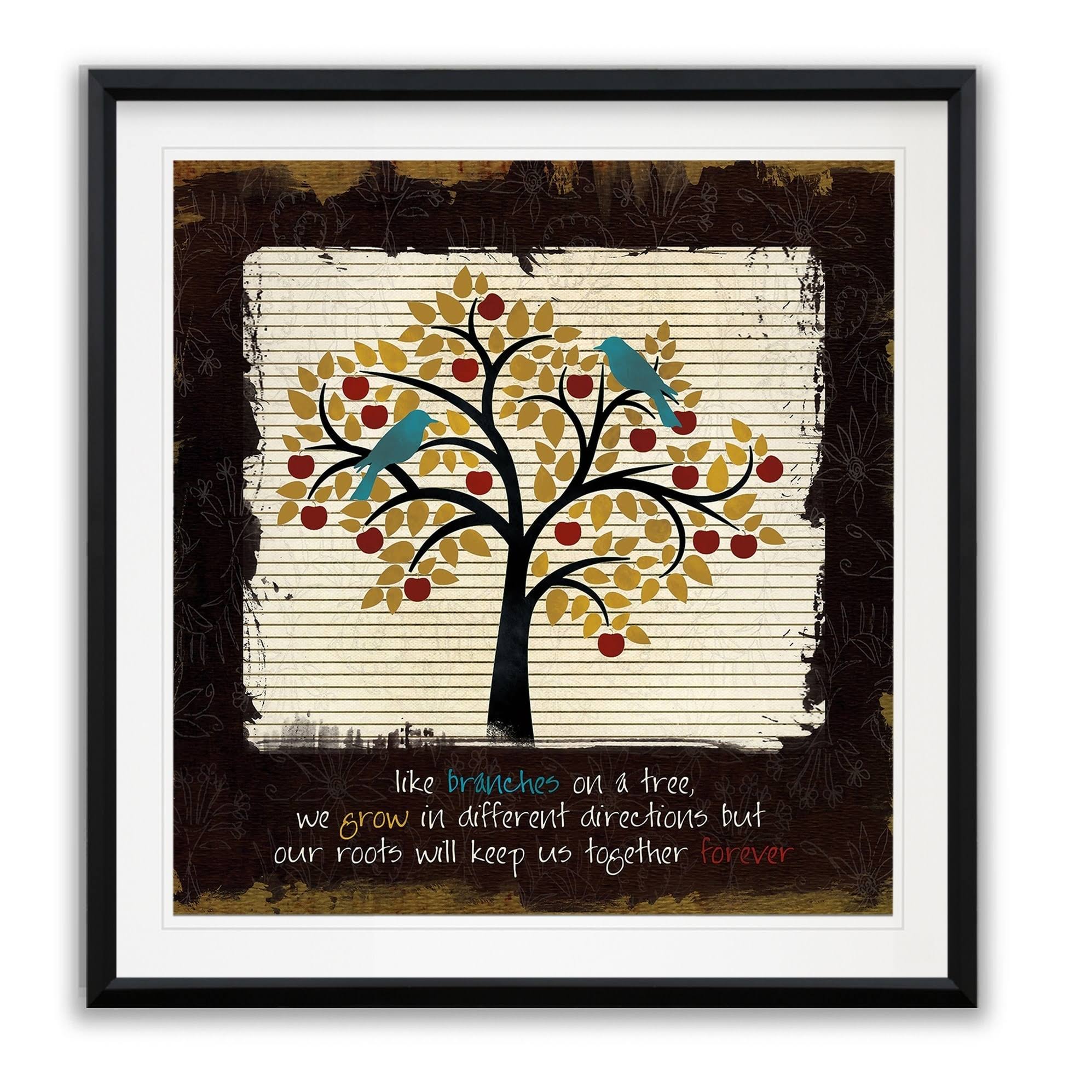 Family Tree -Framed Giclee Print - 32x32