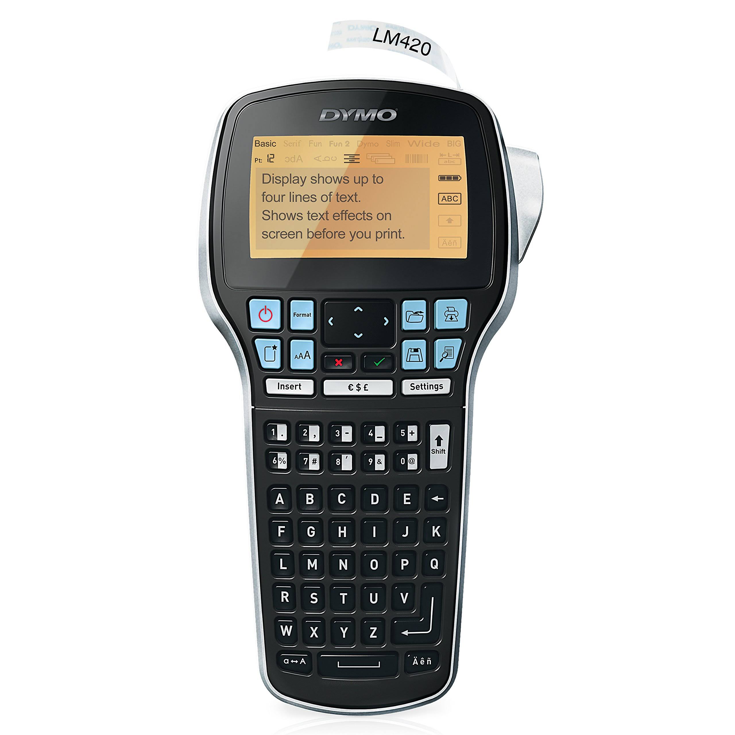 Dymo LabelManager 420P High Performance Rechargeable Portable Label Maker with PC or Mac Connection (1768815) - Megean