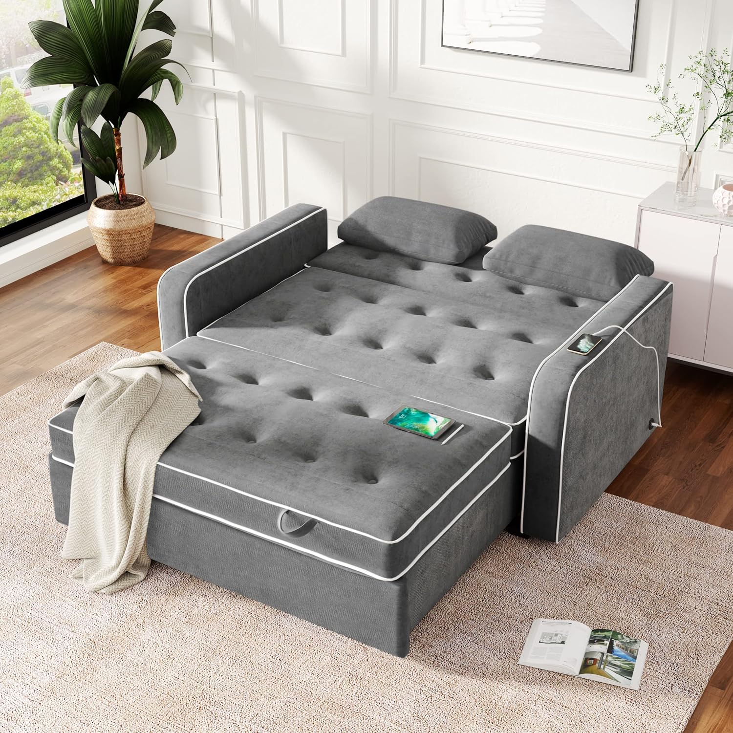 3 in 1 Multi-Functional Pull Out Sofa Bed