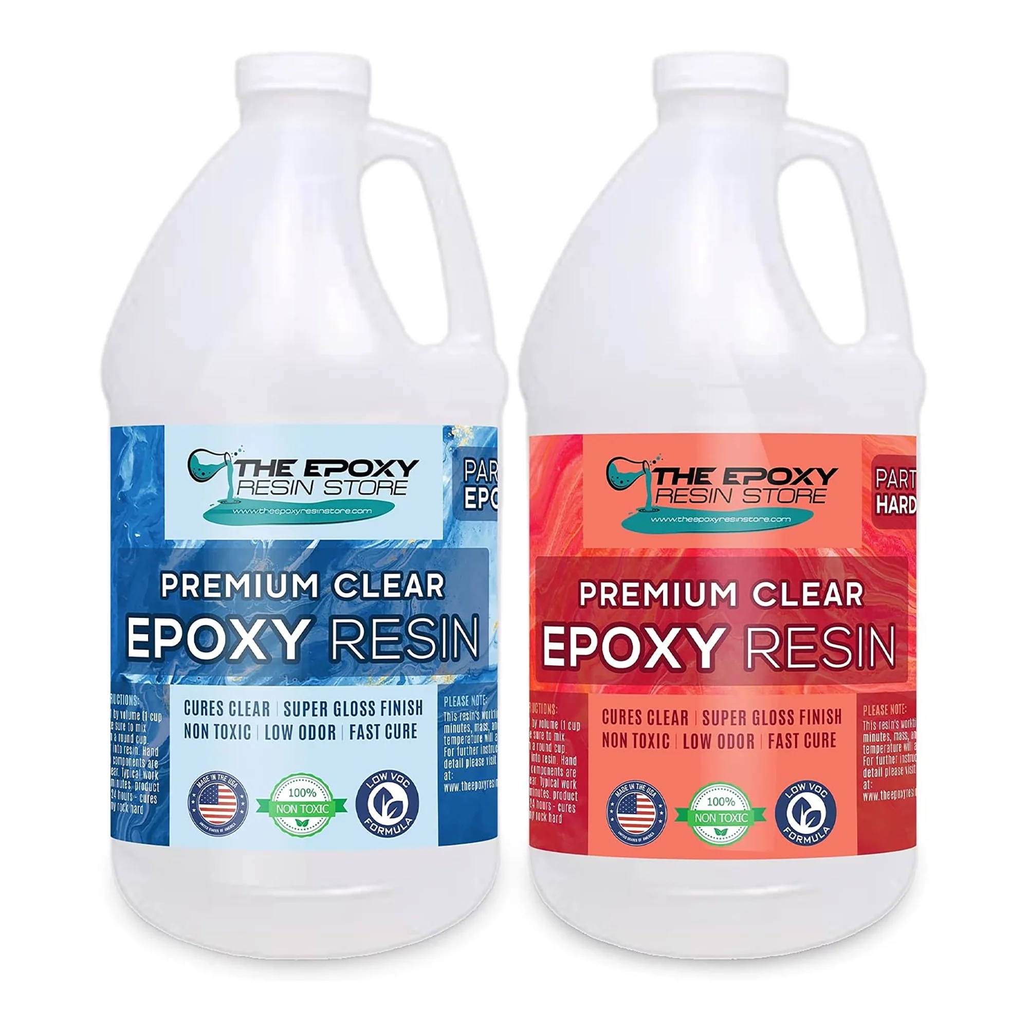 The Epoxy Resin Store Crystal Clear Epoxy Resin Coating Kit, 1 Gallon - Curated Treasures Market