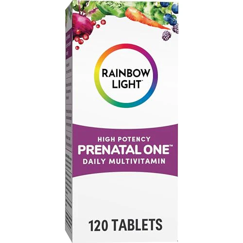 Rainbow Light High-Potency Prenatal One Multivitamin, Prenatal Health Multivitamin Supports Mom's Health and Baby's Development, With Vitamin C