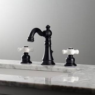 American Classic Widespread Bathroom Faucet (Matte Black), Kingston Brass