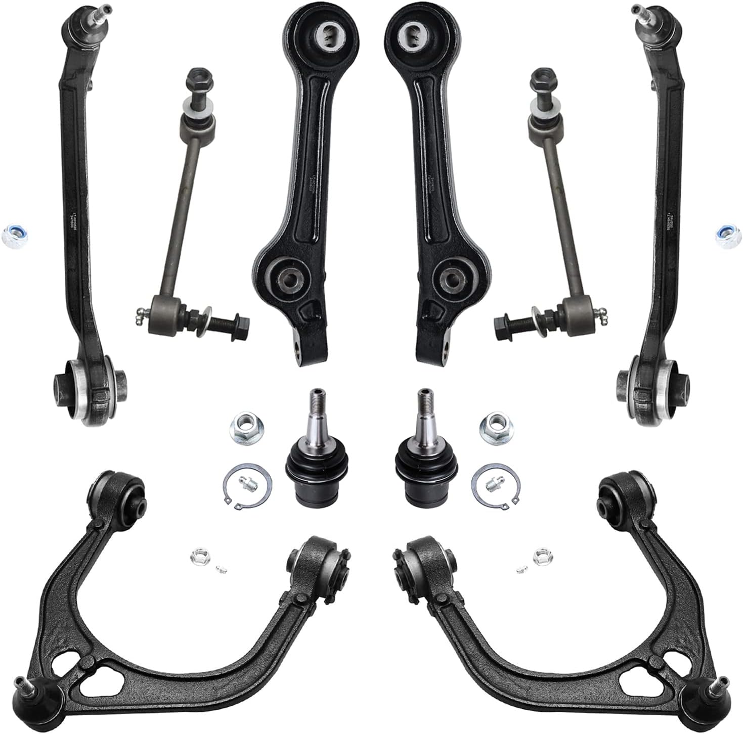 Detroit Axle - RWD Front End Control Arms Kit for 11-19 Chrysler 300 Dodge Challenger Charger