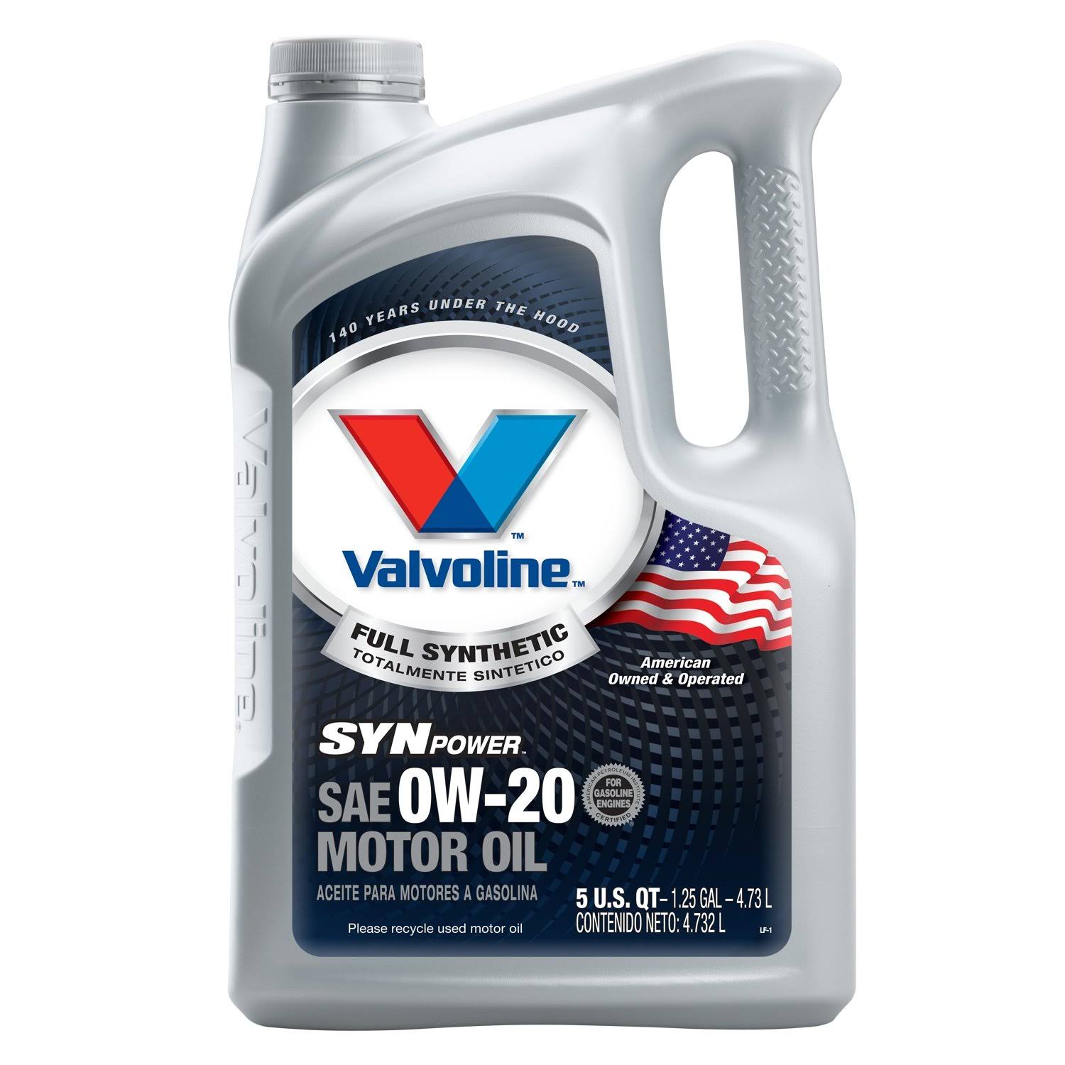 Valvoline 0W-20 Synpower Full Synthetic Motor Oil - 5qt Case of 3 813460-3PK