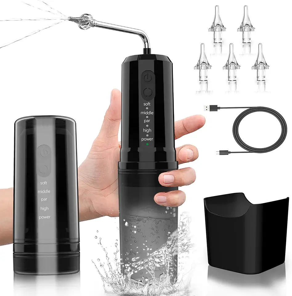 Sponsored Ad - Ear Wax Removal, Electric Ear Cleaner with 4 Modes, Portable Ear Wax Cleaning Kit with Nozzles, Basin, IPX7 Waterproof