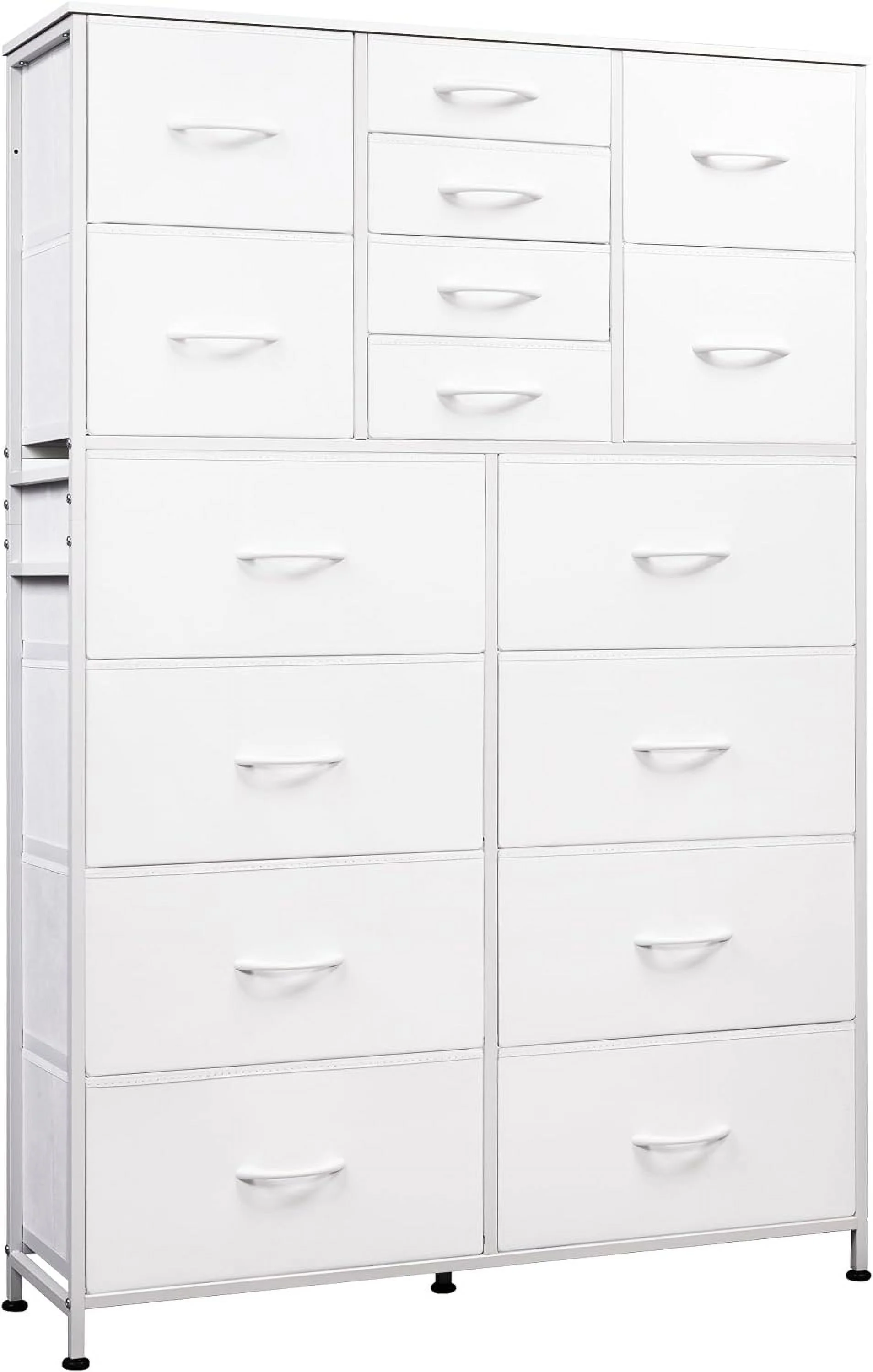 WANHUI 16 Drawers Dresser, Tall Dresser for Bedroom, Closet, Hallway, Storage Dresser Organizer unit