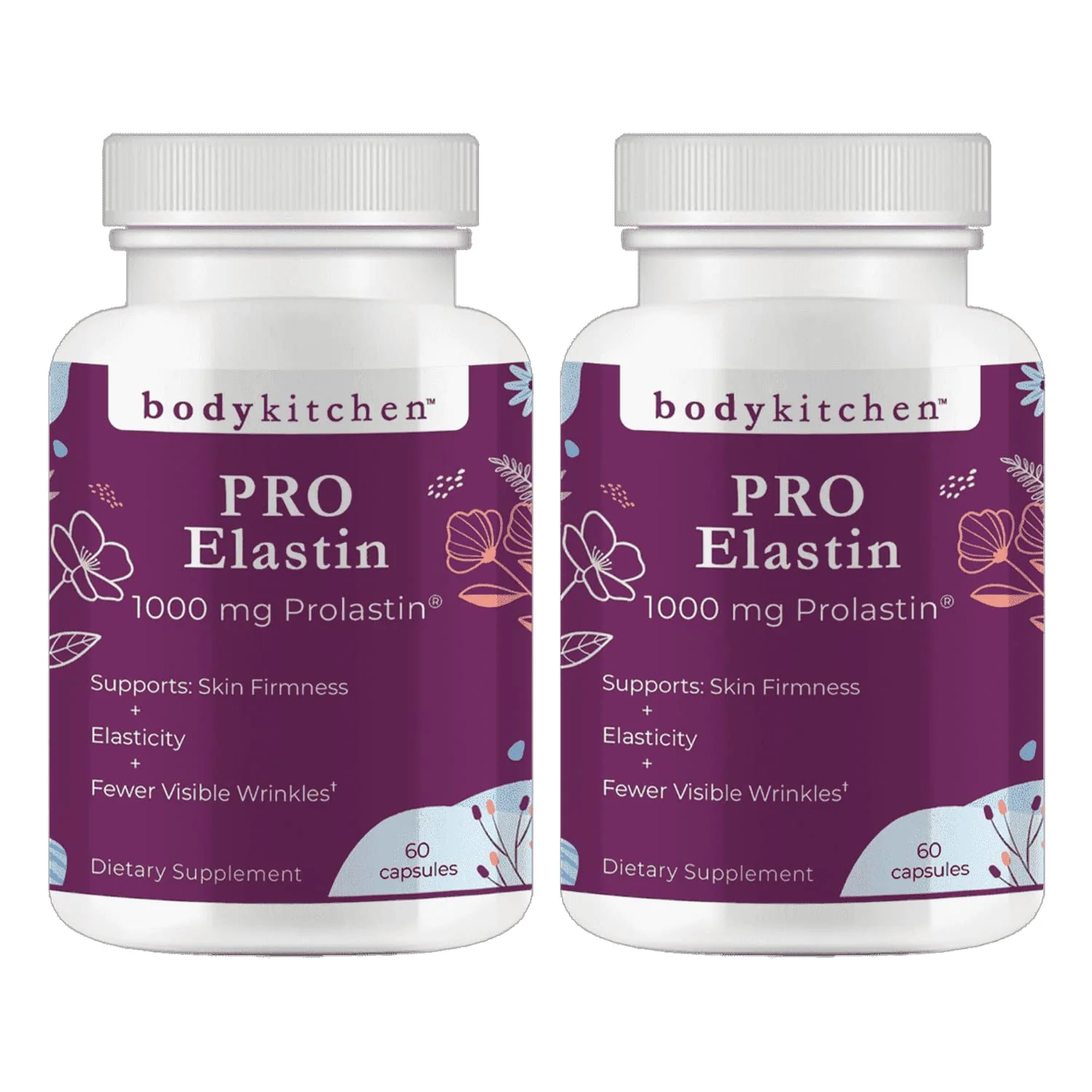 Body Kitchen Pro-Elastin, 1000 mg Elastin Supplement, Help Reduce Signs of Aging, Improved Skin Health, Firmness & Elasticity, Fewer Wrinkles