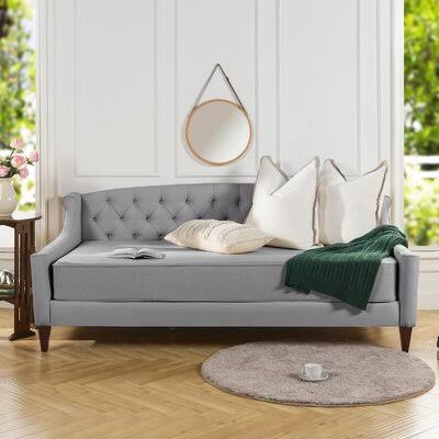 Alexia Twin Solid Wood Daybed Color: Light Gray
