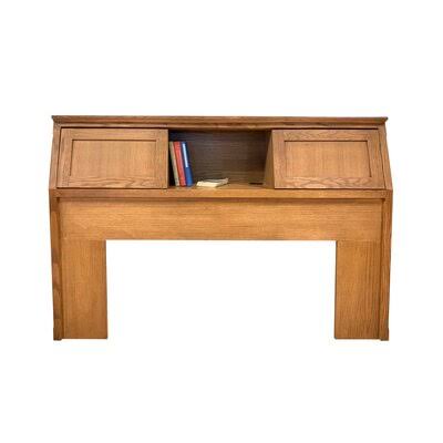 Alesja King Bookcase Headboard Red Barrel Studio Color: Golden Oak
