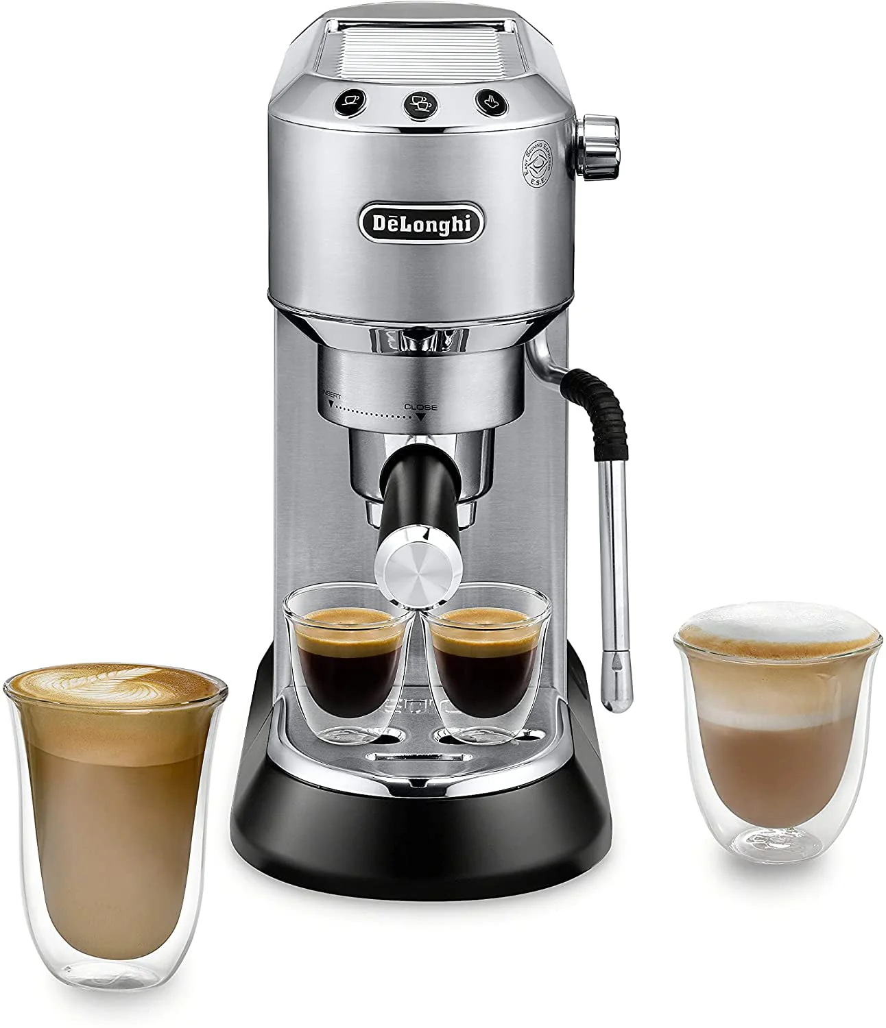 De'Longhi Dedica Arte EC885.M - Coffee machine with cappuccinatore - 15 bar - metal