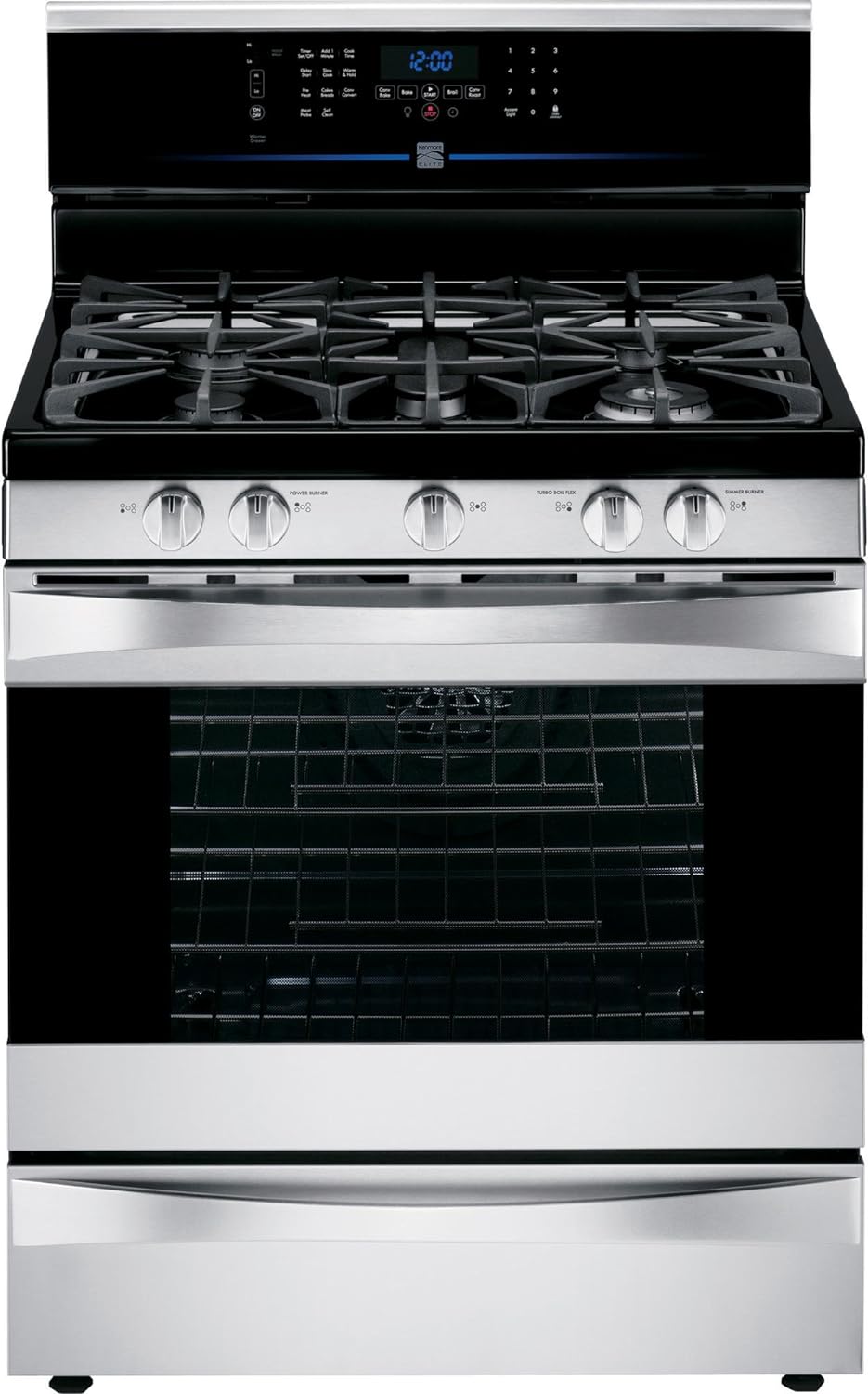 Kenmore Elite 75353 5.5 cu. ft. Self Clean Dual Fuel Range in Stainless Steel, includes delivery and hookup - Smart Home Appliances