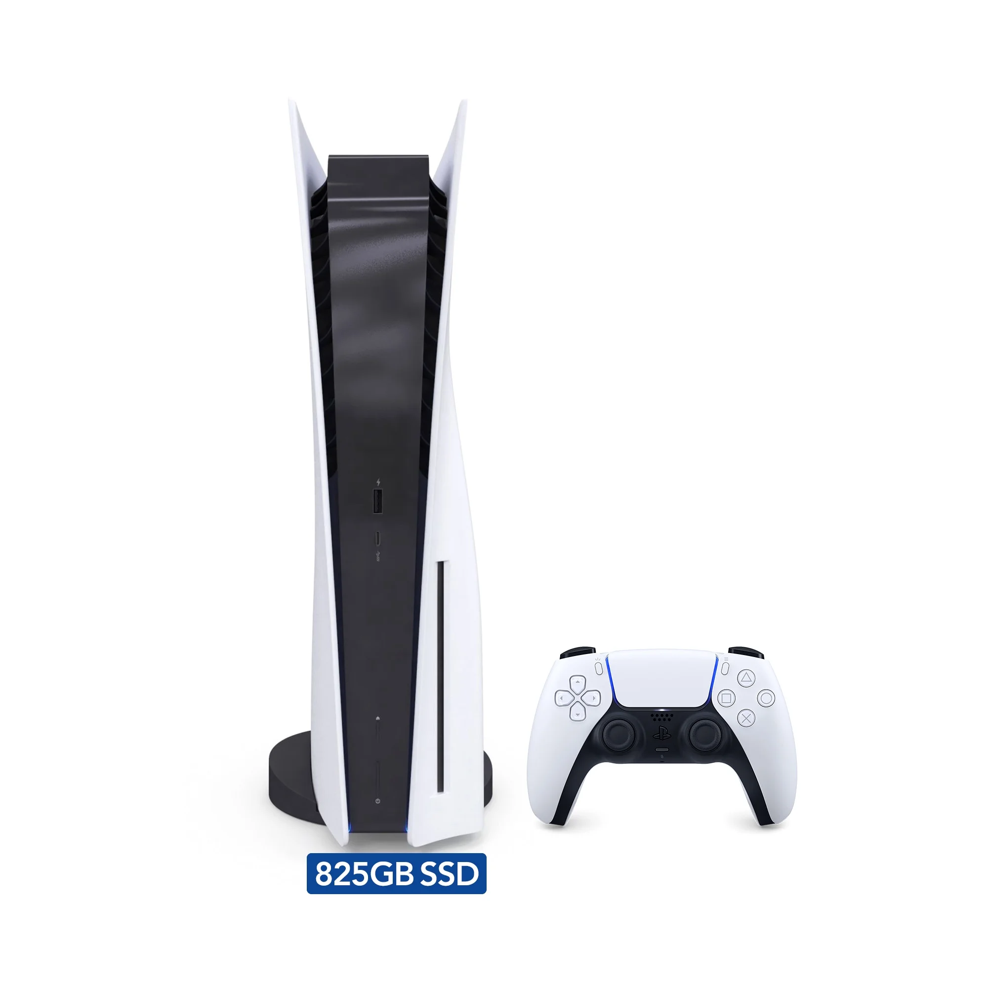 Sony PlayStation 5 Disc Version PS5 Gaming Console, AMD Ryzen Zen 8 Cores CPU 825GB PCIe Gen 4 NVNe SSD with Wireless Controller - Original White