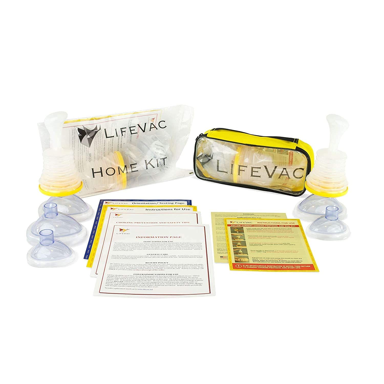LifeVac - Choking Rescue Device Home Kit for Adult and Children First Aid Kit, Portable Choking Rescue Device, First Aid Choking Device