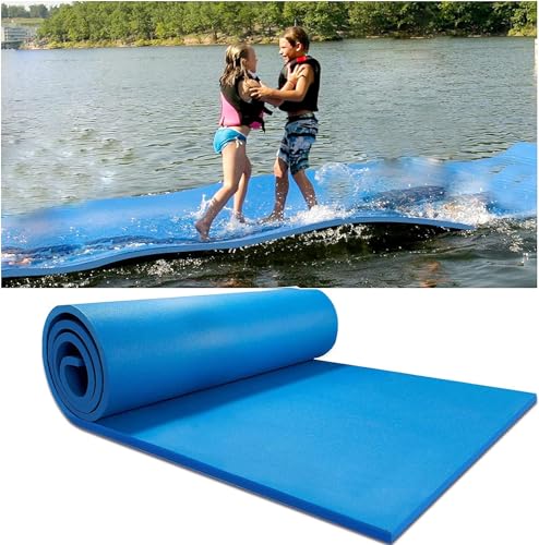 9 Ft x 6 Ft Floating Water Mat for Lake Pool, Foam Water Floating Pad for Fun Water Party Water Recreation and Relaxing