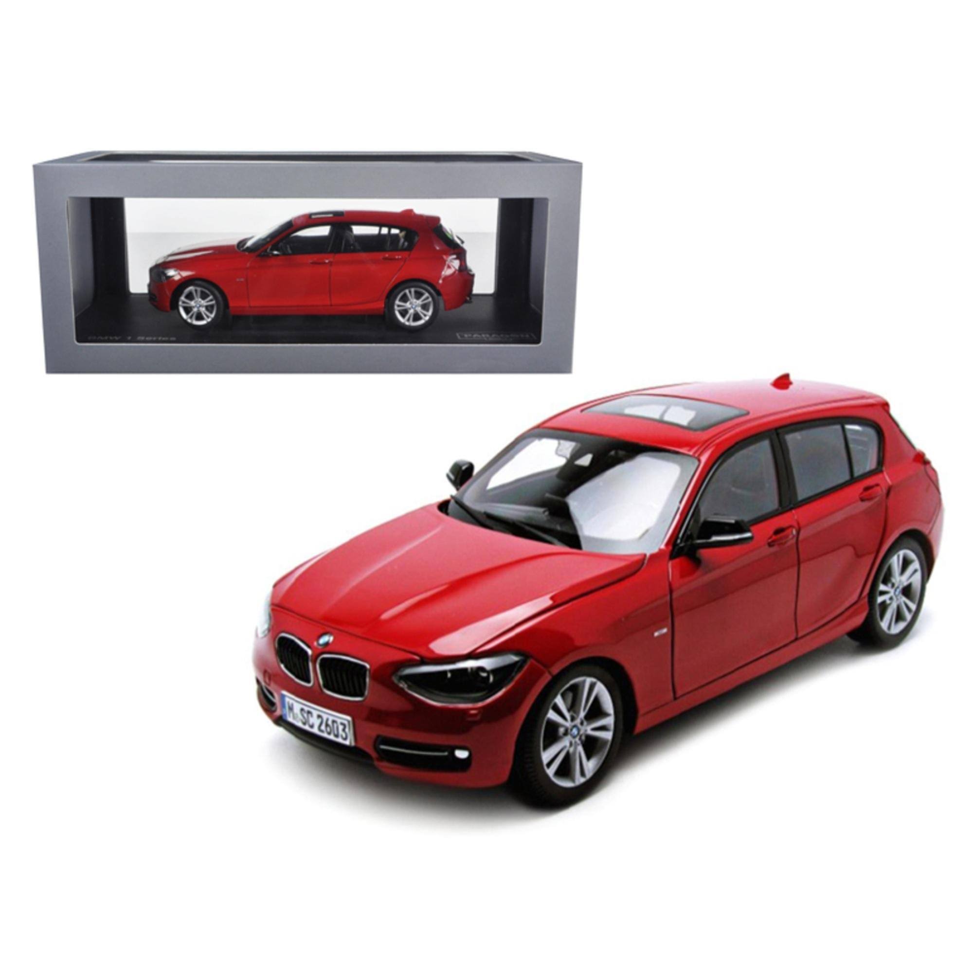 BMW F20 1 Series Red 1/18 Diecast Car Model by Paragon